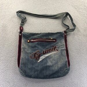 Vintage G-Unit Bag Blue Denim Logo Y2k Hip Hop Grunge Distressed